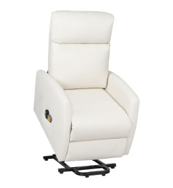 Fauteuil de massage Crème Similicuir