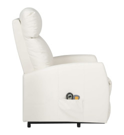 Fauteuil de massage Crème Similicuir