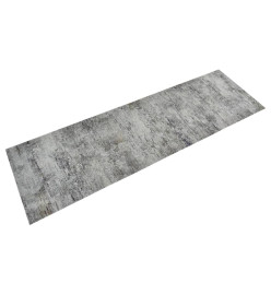 Tapis de cuisine lavable impression béton 60x180 cm velours