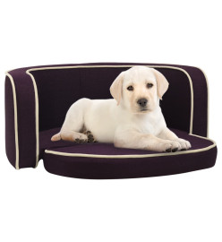 Canapé pliable pour chien Bordeaux 76x71x30 cm Coussin lavable