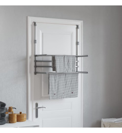 Séchoir à linge pour balcon 89x25x(60-95) cm aluminium