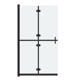 Paroi de douche pliable Verre ESG dépoli 110x190 cm