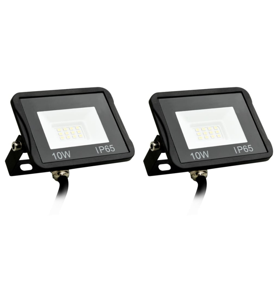 Projecteurs à LED 2 pcs 10 W Blanc froid