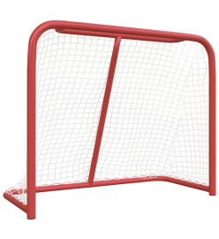 But de hockey rouge et blanc 183x71x122 cm polyester