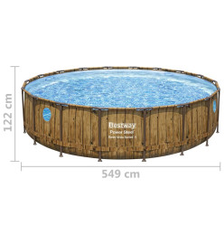 Bestway Ensemble de piscine Power Steel 549x122 cm