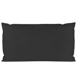 Coussins de canapé en palette 2 pcs noir tissu