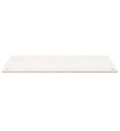 Dessus de bureau blanc 110x60x2,5 cm bois massif de pin