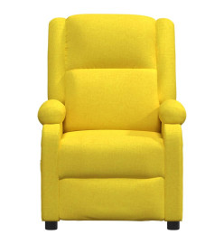 Fauteuil de massage Jaune clair Tissu