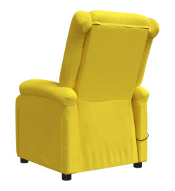 Fauteuil de massage Jaune clair Tissu