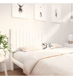 Tête de lit blanc 185,5x4x100 cm bois massif de pin