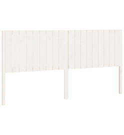 Tête de lit blanc 185,5x4x100 cm bois massif de pin