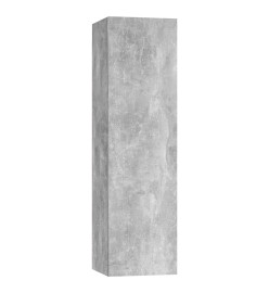 Ensemble de meuble TV 7 pcs Gris béton Aggloméré