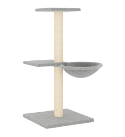 Arbre à chat avec griffoirs en sisal gris clair 72 cm