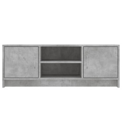 Meuble TV gris béton 102x30x37,5 cm bois d'ingénierie