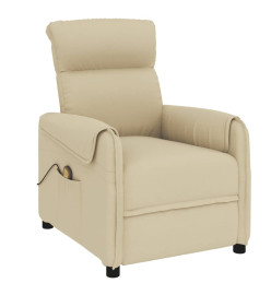 Fauteuil de massage Crème Tissu