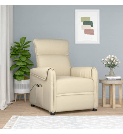 Fauteuil électrique de massage Crème Tissu