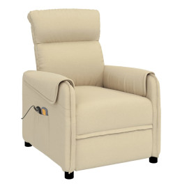 Fauteuil électrique de massage Crème Tissu