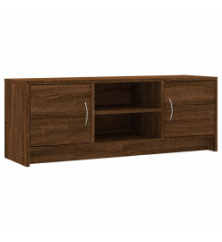 Meuble TV chêne marron 102x30x37,5 cm bois d'ingénierie