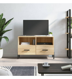 Meuble TV Chêne sonoma 80x36x50 cm Bois d'ingénierie