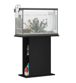 Support pour aquarium noir 36x75x72,5 cm bois d'ingénierie