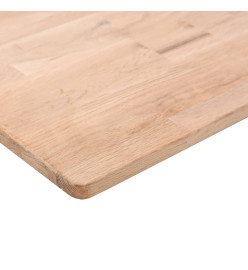 Dessus de table carré 70x70x2,5 cm Bois chêne massif non traité