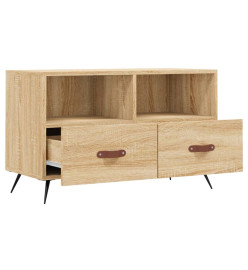 Meuble TV Chêne sonoma 80x36x50 cm Bois d'ingénierie