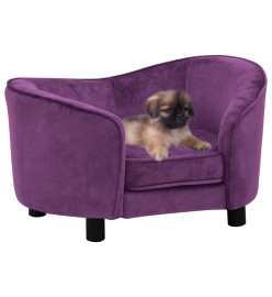 Canapé pour chien Bordeaux 69x49x40 cm Peluche