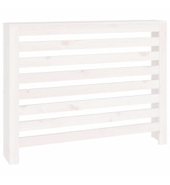 Cache-radiateur Blanc 108,5x19x84 cm Bois massif de pin