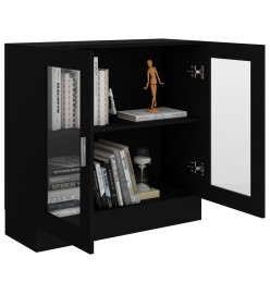 Armoire à vitrine Noir 82,5x30,5x80 cm Aggloméré