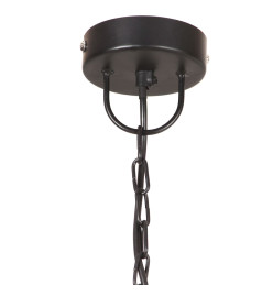 Lampe suspendue industrielle 25 W Noir Rond 30 cm E27