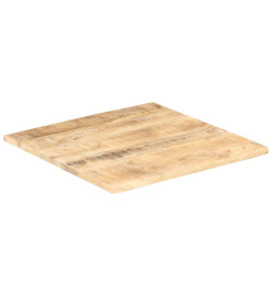 Dessus de table Bois de manguier solide 25-27 mm 70x70 cm