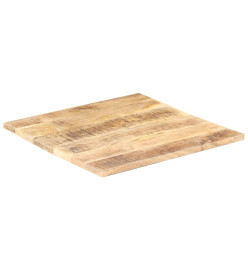 Dessus de table Bois de manguier solide 25-27 mm 70x70 cm