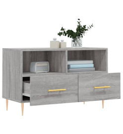 Meuble TV Sonoma gris 80x36x50 cm Bois d'ingénierie