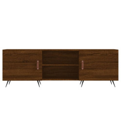 Meuble TV chêne marron 150x30x50 cm bois d'ingénierie