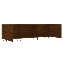 Meuble TV chêne marron 150x30x50 cm bois d'ingénierie