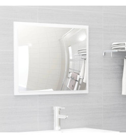 Ensemble de meubles de bain 2 pcs Blanc brillant Aggloméré