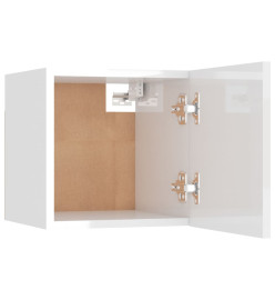 Ensemble de meubles TV 5 pcs Blanc brillant Bois d'ingénierie