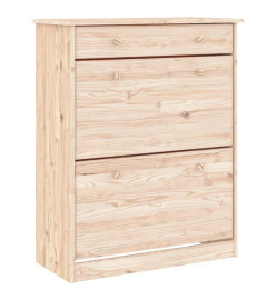 Armoire à chaussures ALTA 77x35x96 cm bois massif de pin