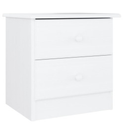 Table de chevet ALTA blanc 43x35x40,5 cm bois de pin massif