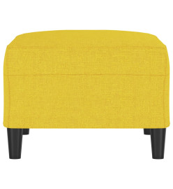 Repose-pied Jaune clair 70x55x41 cm Tissu