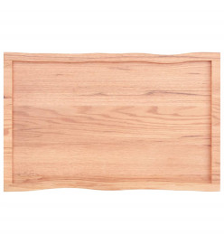 Dessus de table bois chêne massif traité bordure assortie