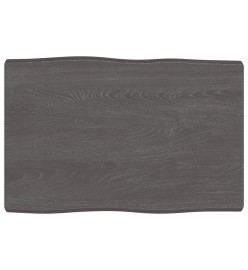 Dessus de table bois chêne massif traité bordure assortie