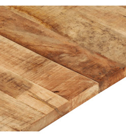 Dessus de table bois de manguier solide 25-27 mm 120x60 cm