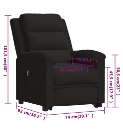 Fauteuil noir velours