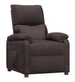 Fauteuil inclinable Marron foncé Tissu