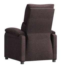 Fauteuil inclinable Marron foncé Tissu