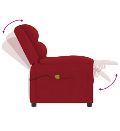 Fauteuil de massage Rouge bordeaux Velours