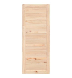 Porte de grange 80x1,8x204,5 cm Bois massif de pin