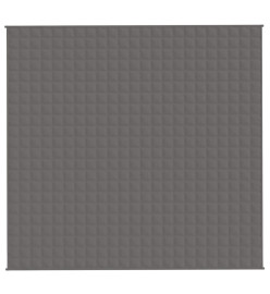 Couverture lestée Gris 220x235 cm 11 kg Tissu