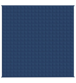 Couverture lestée Bleu 200x200 cm 9 kg Tissu